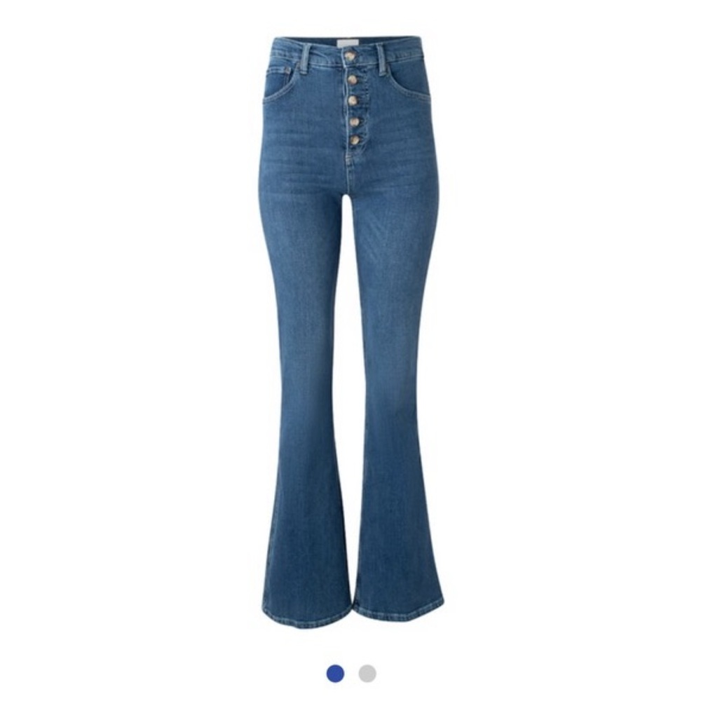 The Ricky 5-Buttoned High-Waist Comfort Fit Flared Jeans, Love Jones
